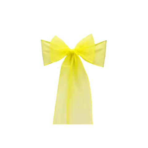 Organza-Schleifenband Gelb (Neuware)