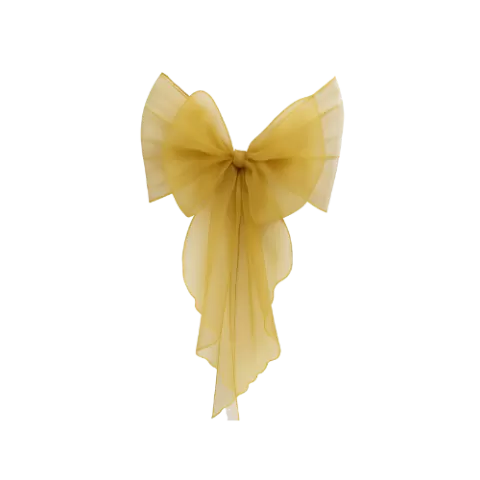 Organza-Schleifenband Gold (Neuware)