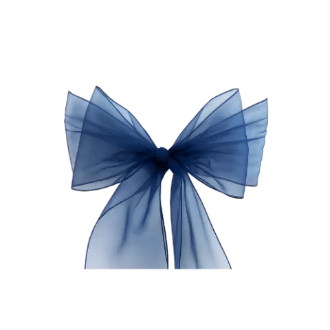 Organza-Schleifenband Navyblau (Neuware)