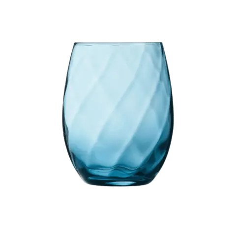 Wasserglas Twist Blau