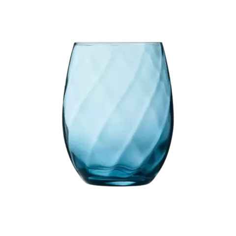 Wasserglas Twist Blau