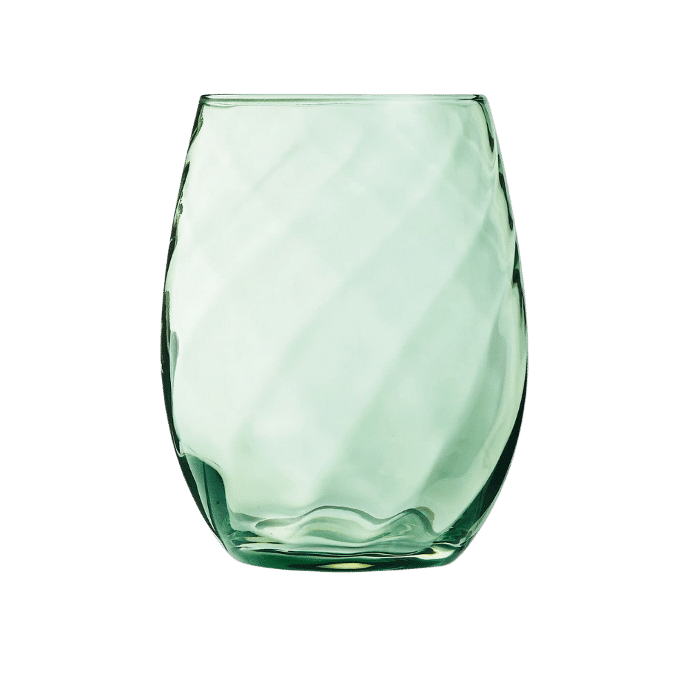 Wasserglas Twist Grün