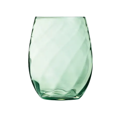 Wasserglas Twist Grün