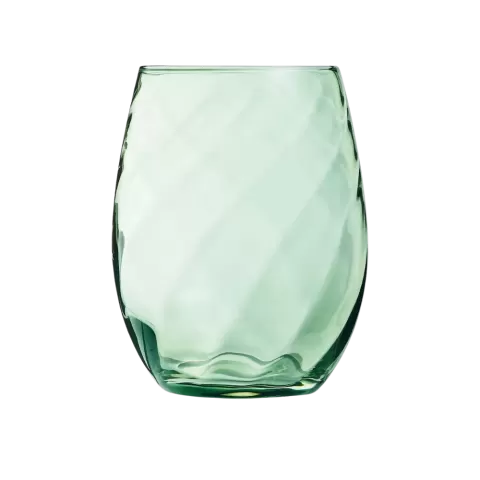 Wasserglas Twist Grün