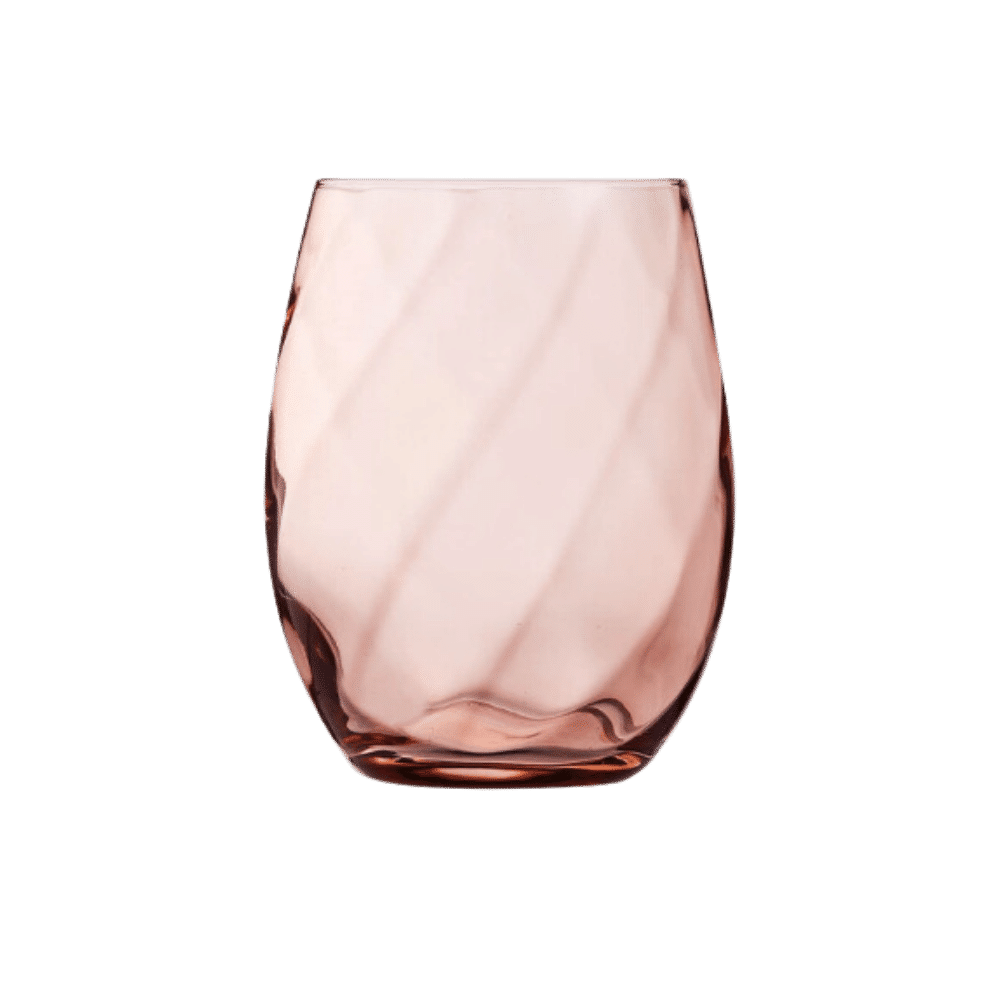 Wasserglas Twist Rosa