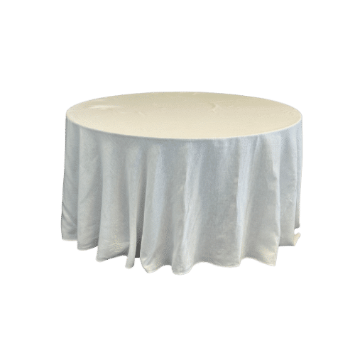 Leinentischtuch rund 330cm Offwhite