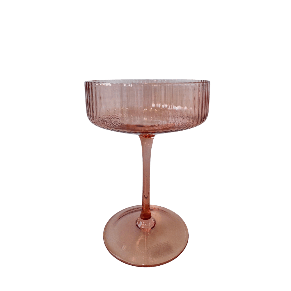 Champagnerschale Stripe Rosa