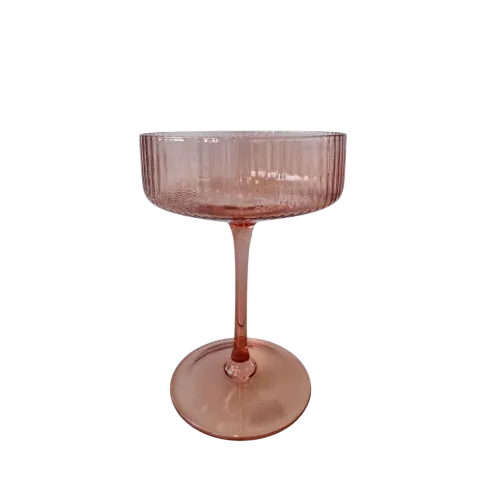 Champagnerschale Stripe Rosa