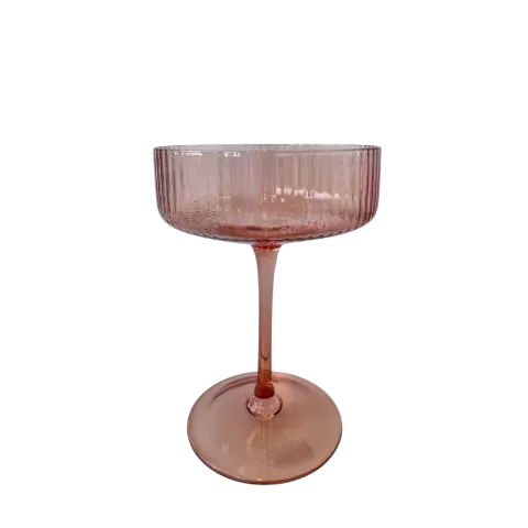 Champagnerschale Stripe Rosa