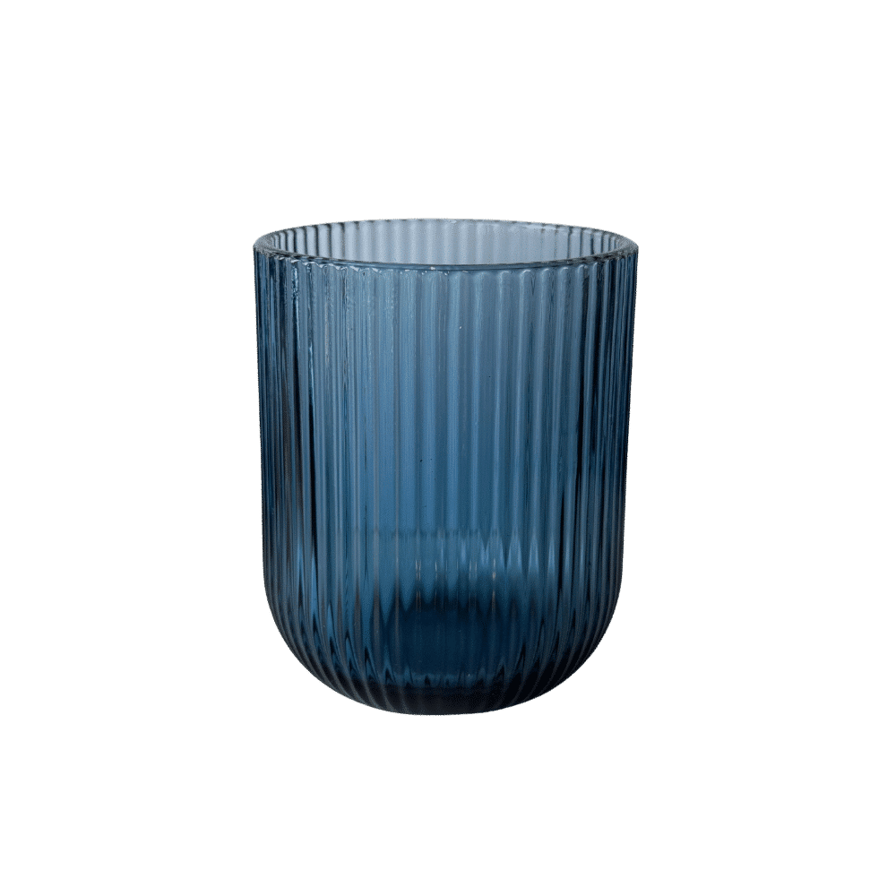 Wasserglas Stripe Blau
