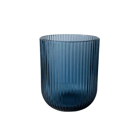 Wasserglas Stripe Blau