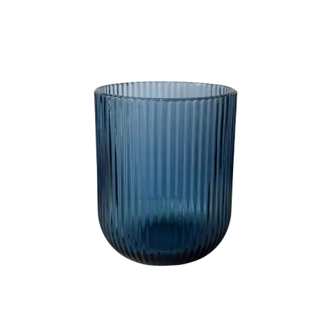 Wasserglas Stripe Blau
