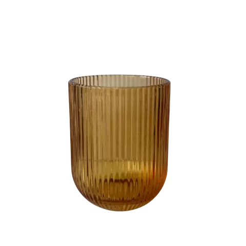 Wasserglas Stripe Gelb