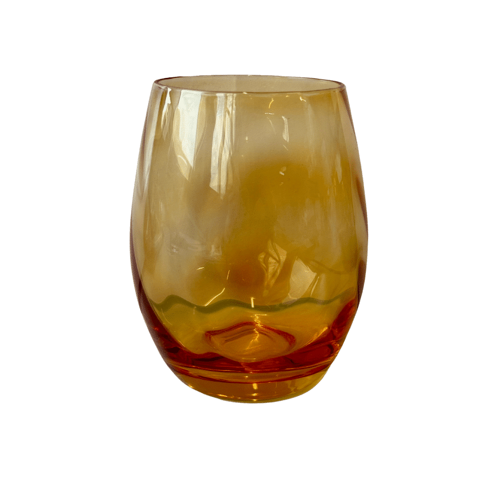 Wasserglas Twist Gelb
