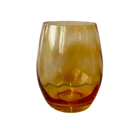 Wasserglas Twist Gelb