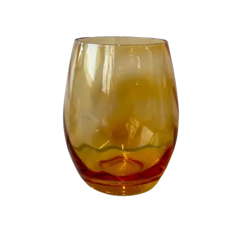 Wasserglas Twist Gelb