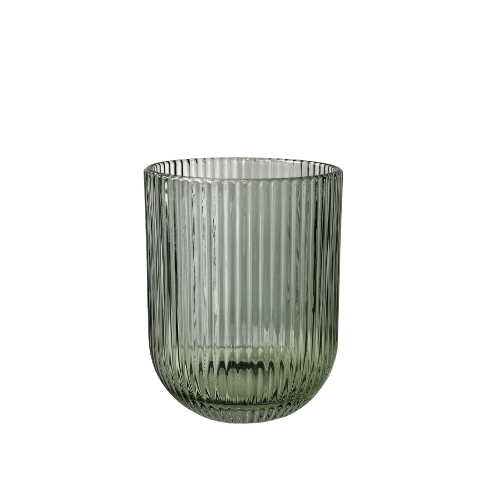 Wasserglas Stripe Grün