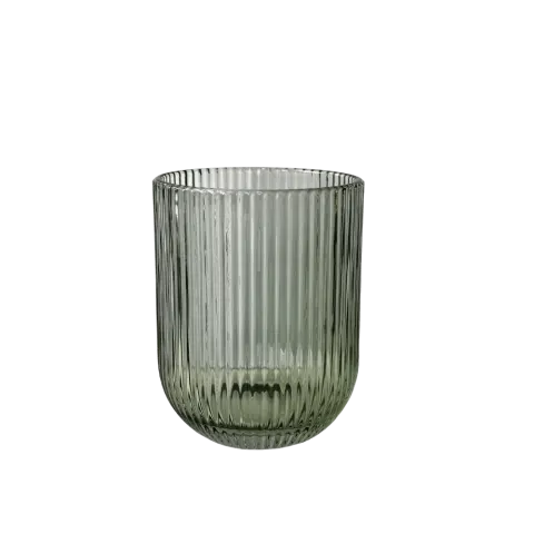 Wasserglas Stripe Grün