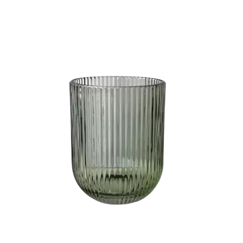 Wasserglas Stripe Grün