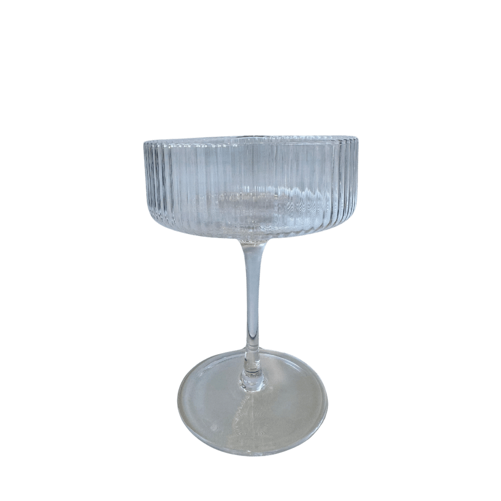 Champagnerschale Stripe Klar