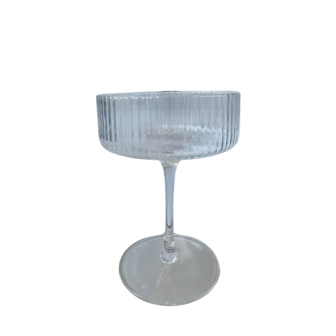 Champagnerschale Stripe Klar