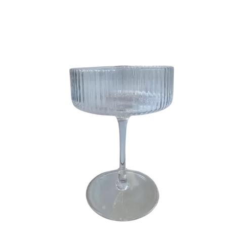 Champagnerschale Stripe Klar