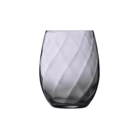 Wasserglas Twist Grau