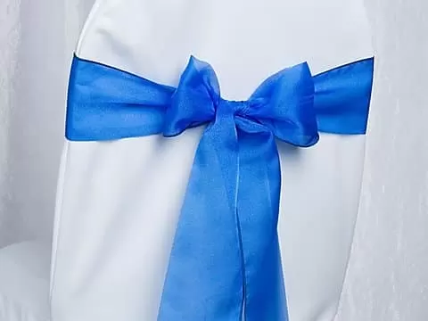 Organza-Schleifenband Royal Blau