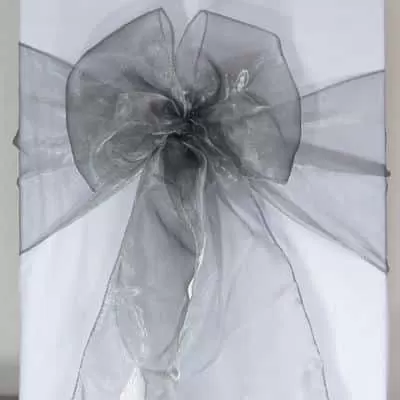 Organza-Schleifenband Silber (Neuware)