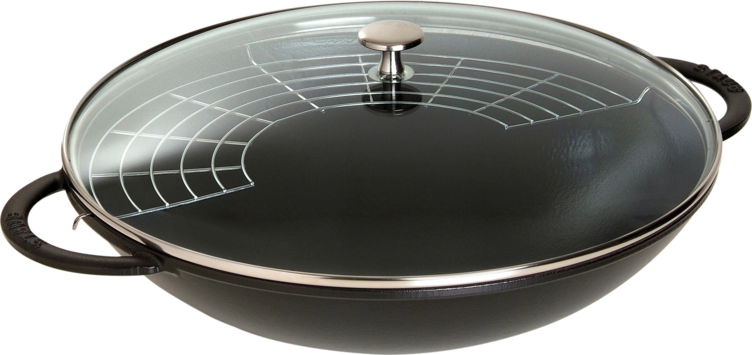 Wok mit Glasdeckel