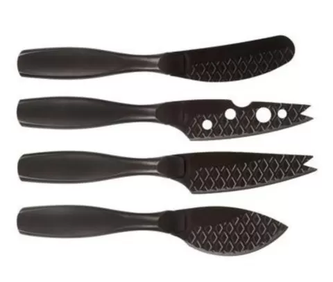 Käsem.-Set Mini Monaco+ Schwarz schwarz Edelstahl 190x190x24