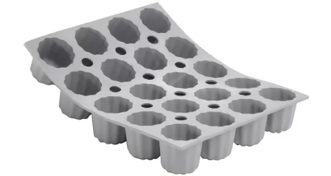 Elastomoule Backform für 20 Cannelés