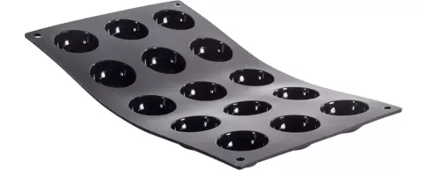 Moul Flex Backform für 15 Halbkugeln