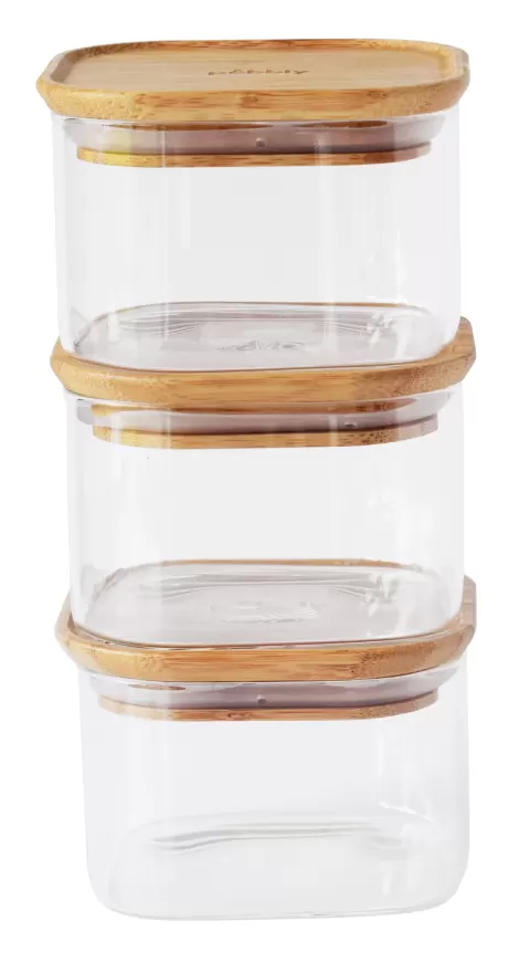3er Set Vorratsglas