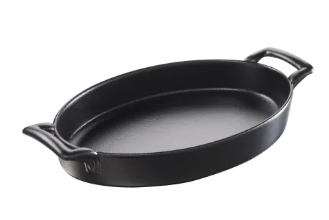 Auflaufform oval mit Griffen