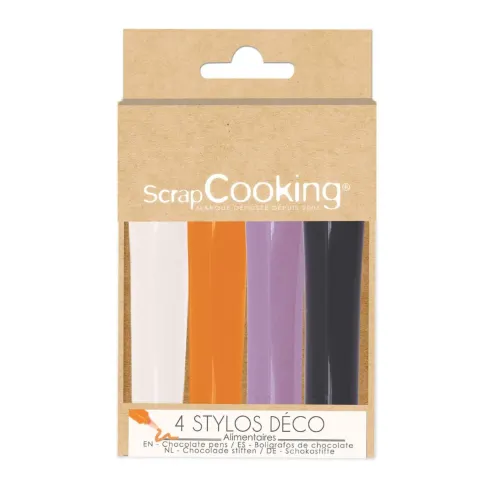 4er Set Dekostift Schokogeschmack