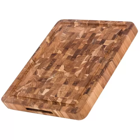 Butcher Block Schneidbrett mit Saftrille