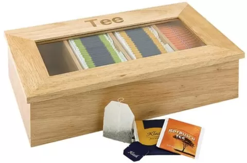 Teebox mit 4 Kammern