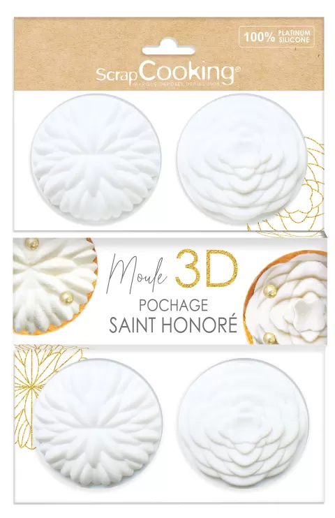 4er Set Silikon Backform für Saint-Honoré klein