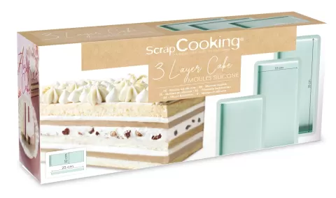 2er Set Backform für Schichtkuchen