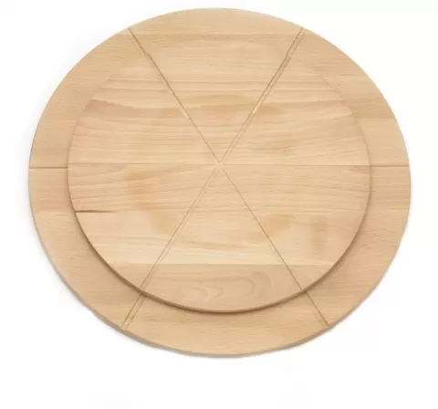 Pizzabrett mit Einteilung